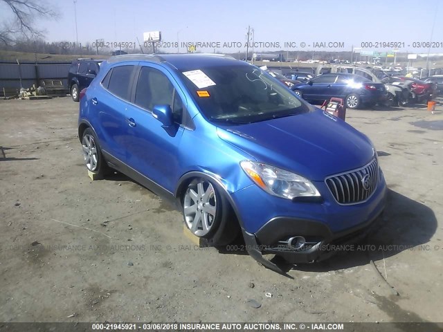 KL4CJBSB5EB575852 - 2014 BUICK ENCORE CONVENIENCE BLUE photo 1