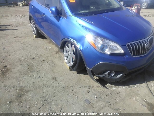 KL4CJBSB5EB575852 - 2014 BUICK ENCORE CONVENIENCE Կապույտ լուսանկար 6