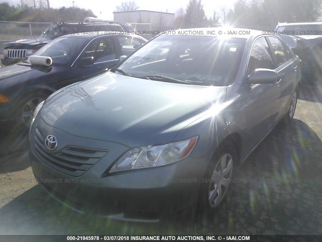 4T1BE46K99U854254 - 2009 TOYOTA CAMRY SE/LE/XLE GREEN photo 2