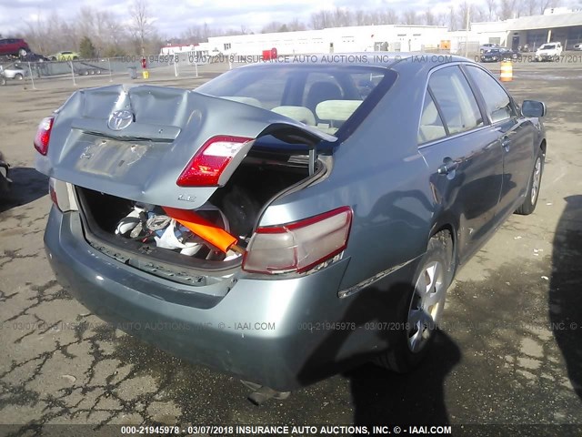 4T1BE46K99U854254 - 2009 TOYOTA CAMRY SE/LE/XLE GREEN photo 4