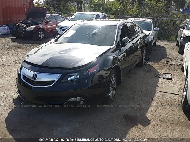 19UUA8F5XDA011086 - 2013 ACURA TL TECH BLACK photo 2