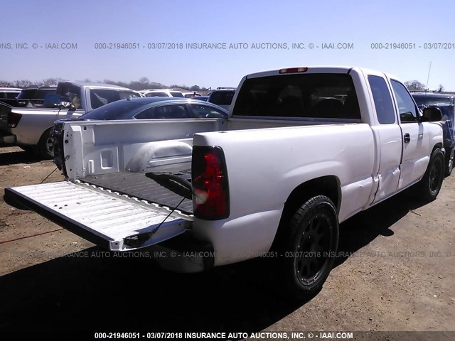 1GCEC19V56Z269326 - 2006 CHEVROLET SILVERADO C1500 WHITE photo 4