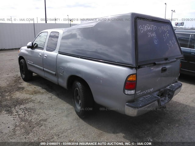 5TBRT34173S372044 - 2003 TOYOTA TUNDRA ACCESS CAB SR5 SILVER photo 3