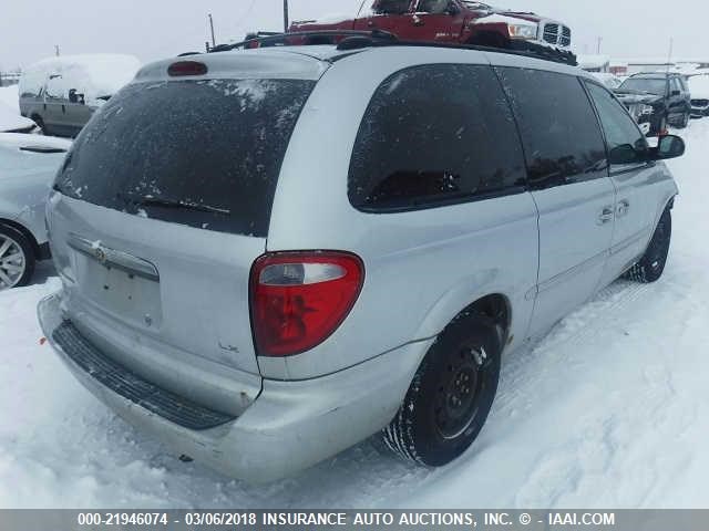 2C4GP443X2R500844 - 2002 CHRYSLER TOWN & COUNTRY LX SILVER photo 4