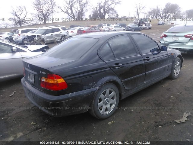 WBAEV33452KL73823 - 2002 BMW 325 I BLACK photo 4