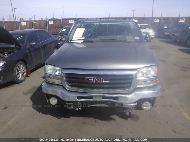 1GTEC19Z26Z226226 - 2006 GMC NEW SIERRA C1500 GRAY photo 6