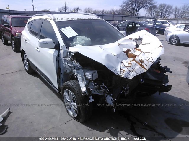 KM8JU3AC5DU561193 - 2013 HYUNDAI TUCSON GLS/LIMITED თეთრი ფოტო 1