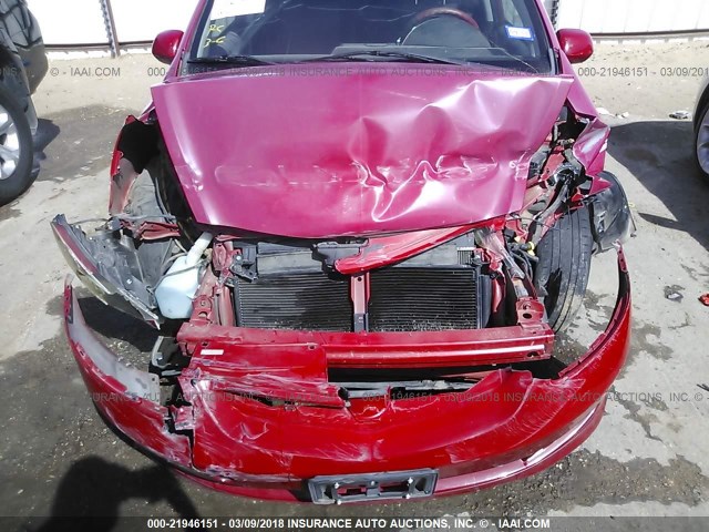 JHMGD38657S029570 - 2007 HONDA FIT S წითელი ფოტო 6