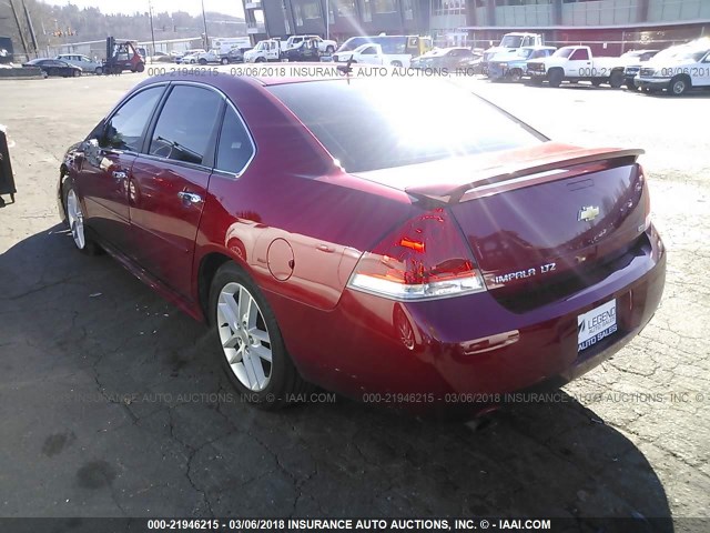 2G1WC5E37F1133054 - 2015 CHEVROLET IMPALA LIMITED LTZ RED photo 3