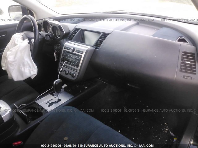 JN8AZ08W46W538455 - 2006 NISSAN MURANO SL/SE/S BLACK photo 5