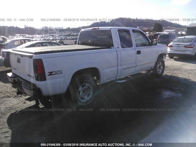 1GCEK19T13E362171 - 2003 CHEVROLET SILVERADO K1500 WHITE photo 4