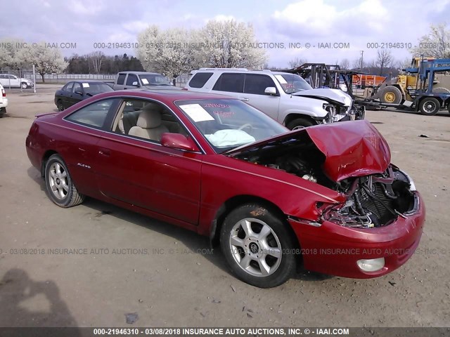 2T1CF22P41C429635 - 2001 TOYOTA CAMRY SOLARA SE/SLE RED photo 1