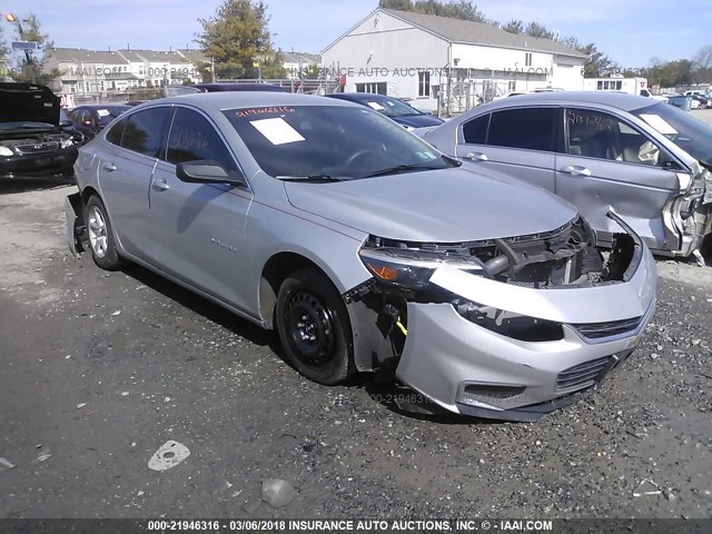 1G1ZB5ST2GF284950 - 2016 CHEVROLET MALIBU LS 银色 照片 1