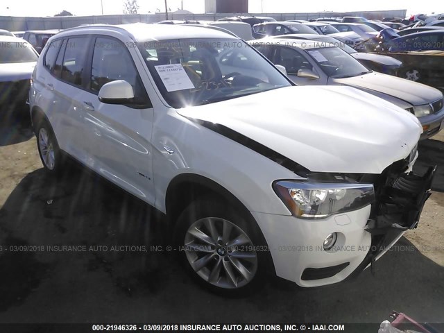 5UXWZ7C56H0V85662 - 2017 BMW X3 SDRIVE28I WHITE photo 1