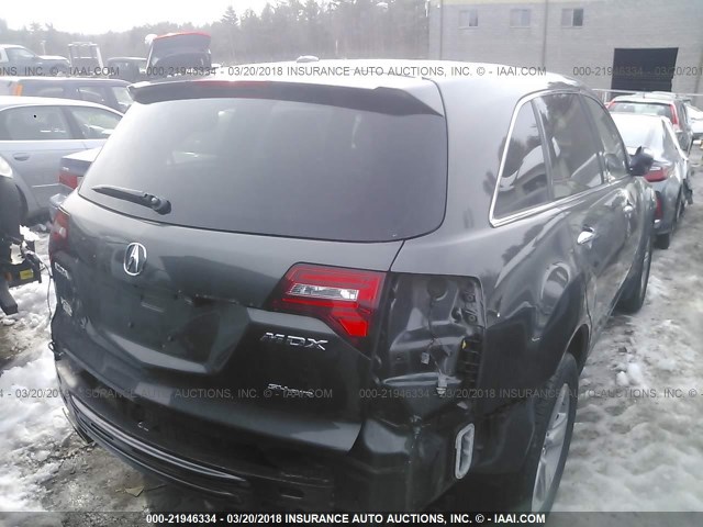 2HNYD2H62BH506787 - 2011 ACURA MDX TECHNOLOGY GRAY photo 4