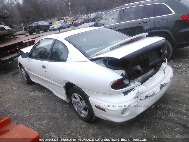 1G2JB124017141460 - 2001 PONTIAC SUNFIRE SE WHITE photo 3