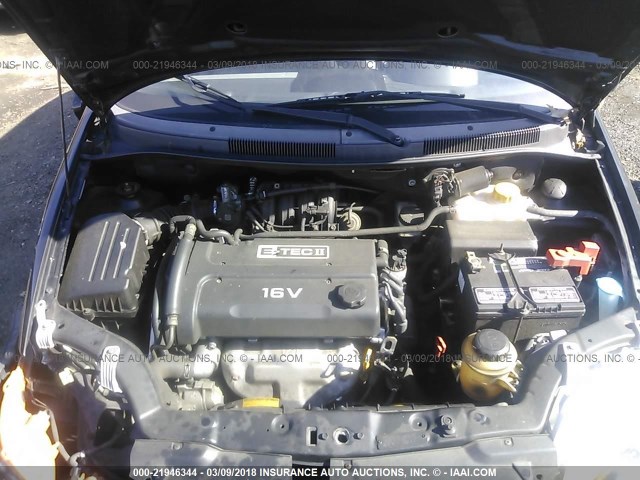 KL1TJ52694B267129 - 2004 CHEVROLET AVEO LS BLACK photo 10