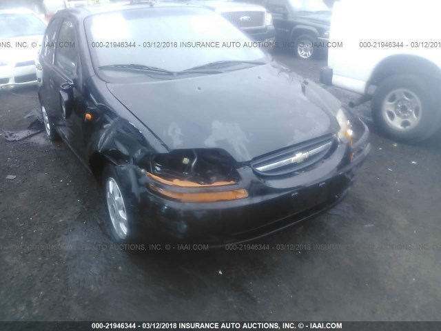KL1TJ52694B267129 - 2004 CHEVROLET AVEO LS BLACK photo 6