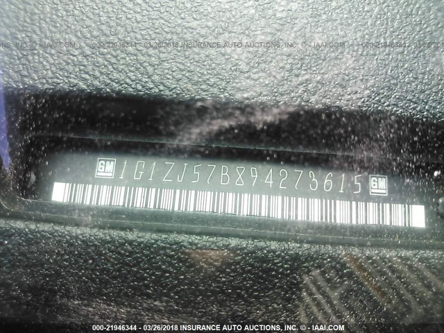 KL1TJ52694B267129 - 2004 CHEVROLET AVEO LS BLACK photo 9