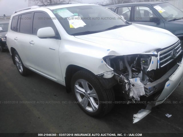 JTEES42A782070152 - 2008 TOYOTA HIGHLANDER LIMITED WHITE photo 1