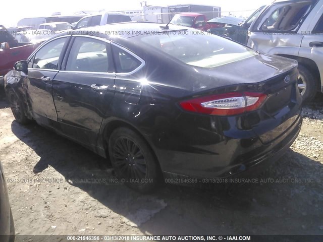 3FA6P0LU7FR182475 - 2015 FORD FUSION SE HYBRID BLACK photo 3