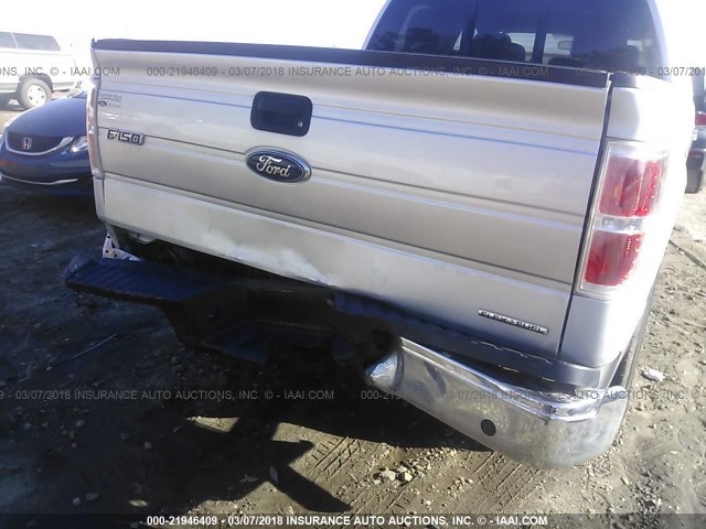 1FTEW1CM7DKD55573 - 2013 FORD F150 SUPERCREW SILVER photo 6