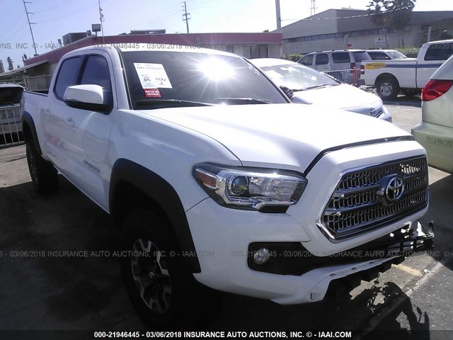 3TMDZ5BN9HM030474 - 2017 TOYOTA TACOMA DBL CAB/SR5/TRD SPORT/OR WHITE photo 1