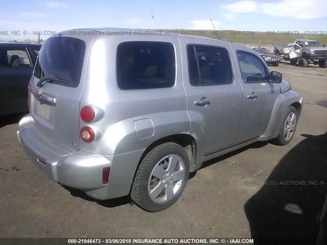3GNDA13D07S619002 - 2007 CHEVROLET HHR LS SILVER photo 4