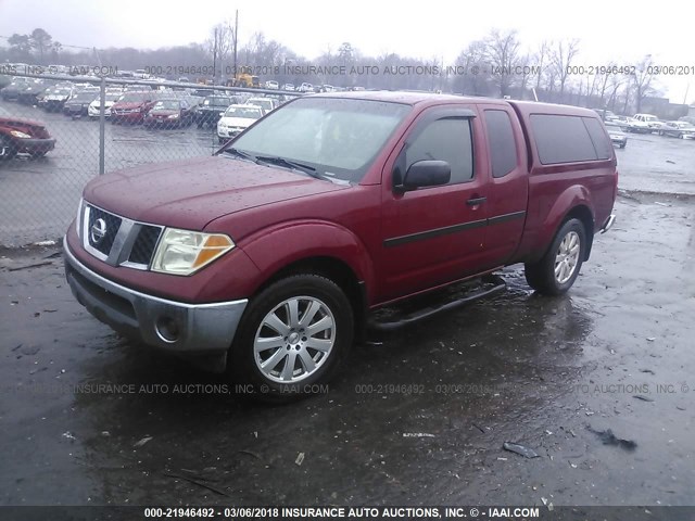 1N6BD06T68C442254 - 2008 NISSAN FRONTIER KING CAB XE/KING CAB SE BURGUNDY photo 2