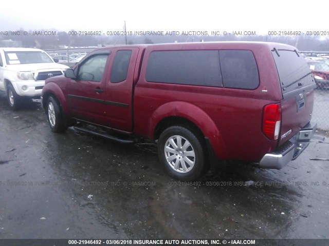 1N6BD06T68C442254 - 2008 NISSAN FRONTIER KING CAB XE/KING CAB SE BURGUNDY photo 3