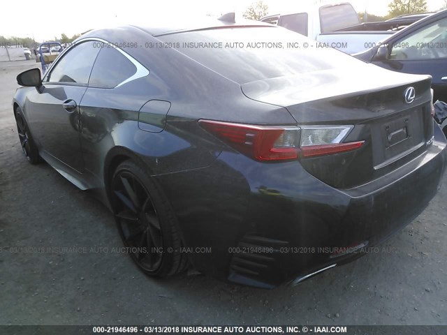 JTHHE5BC3F5003686 - 2015 LEXUS RC 350 BLACK photo 3