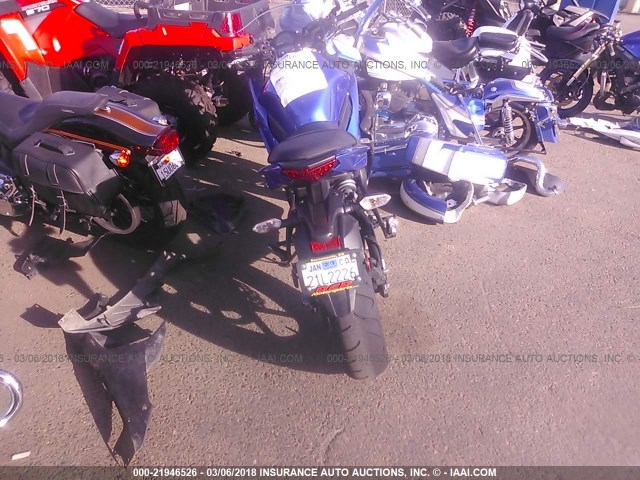 JKAEXEE1XDDA12183 - 2013 KAWASAKI EX650 E BLUE photo 6