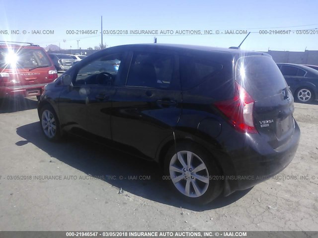 3N1CE2CP1EL374746 - 2014 NISSAN VERSA NOTE S/S PLUS/SV/SL BLACK photo 3