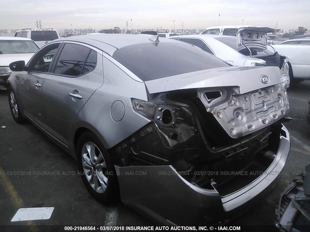 KNAGN4A79B5066178 - 2011 KIA OPTIMA EX/SX GRAY photo 3