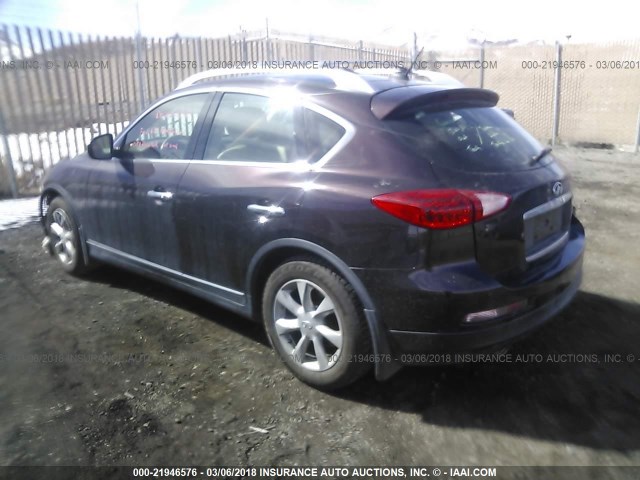 JN1AJ0HP2AM703275 - 2010 INFINITI EX35 JOURNEY PURPLE photo 3