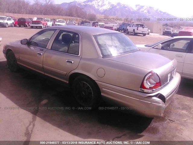 2FAFP74W33X204039 - 2003 FORD CROWN VICTORIA LX BEIGE photo 3