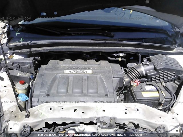 5FNRL38608B406687 - 2008 HONDA ODYSSEY EXL ვერცხლისფერი ფოტო 10