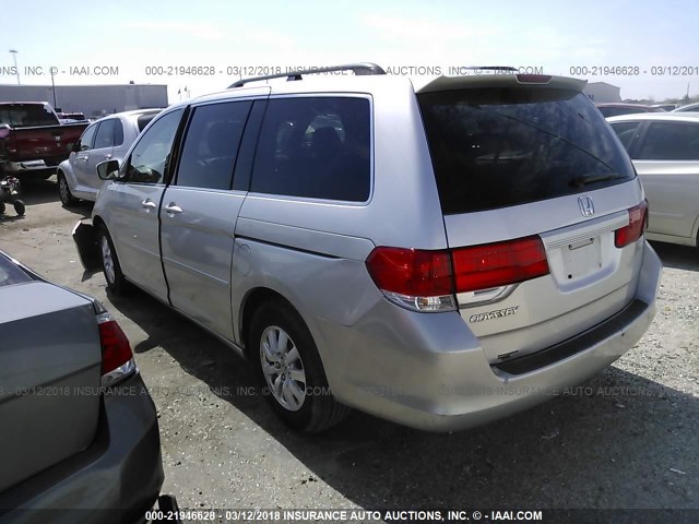 5FNRL38608B406687 - 2008 HONDA ODYSSEY EXL ვერცხლისფერი ფოტო 3