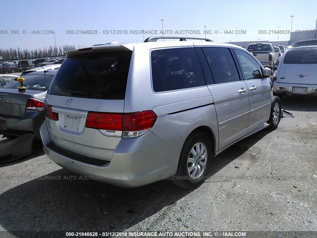 5FNRL38608B406687 - 2008 HONDA ODYSSEY EXL ვერცხლისფერი ფოტო 4