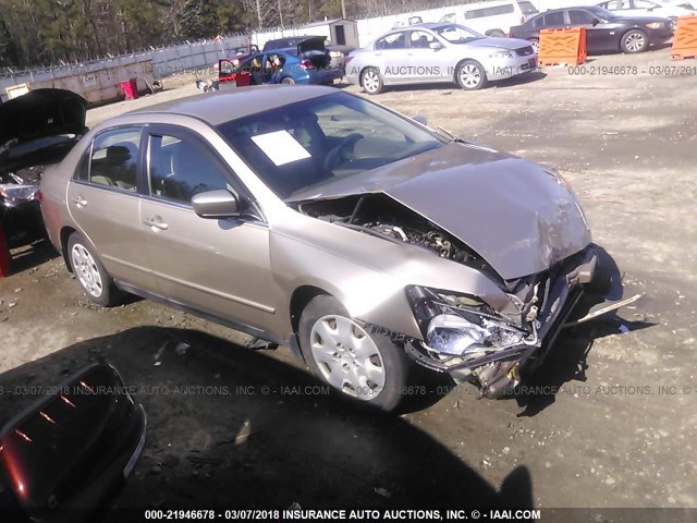 1HGCM66344A011719 - 2004 HONDA ACCORD LX GOLD photo 1