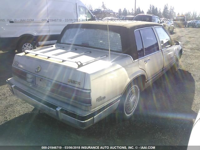 1G4CW54C5K1665840 - 1989 BUICK ELECTRA PARK AVENUE BEIGE photo 4