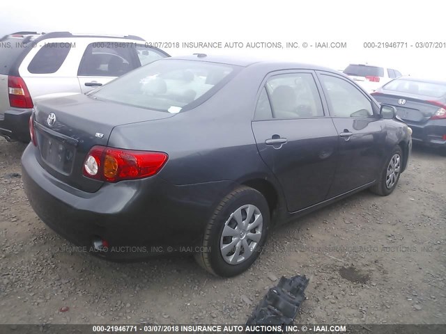 JTDBU4EE8A9111482 - 2010 TOYOTA COROLLA S/LE/XLE GRAY photo 4