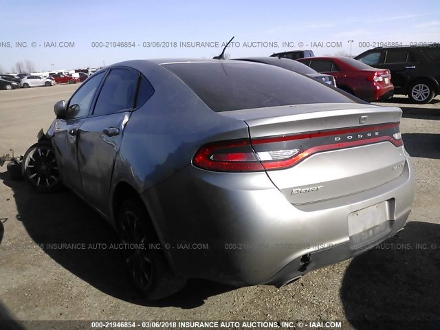 1C3CDFBB1FD363352 - 2015 DODGE DART SXT SILVER photo 3