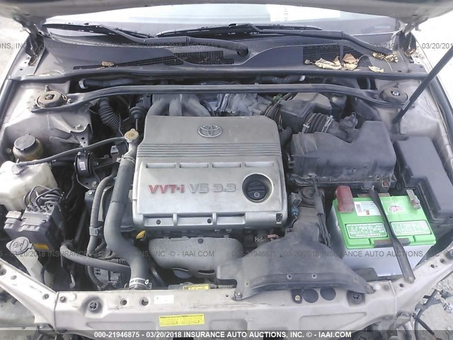 4T1CA30P45U054292 - 2005 TOYOTA CAMRY SOLARA SE/SLE ოქროსფერი ფოტო 10