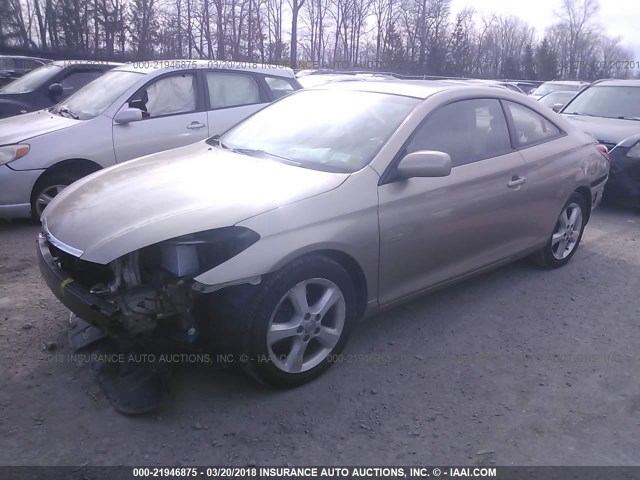 4T1CA30P45U054292 - 2005 TOYOTA CAMRY SOLARA SE/SLE ოქროსფერი ფოტო 2