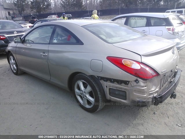 4T1CA30P45U054292 - 2005 TOYOTA CAMRY SOLARA SE/SLE ოქროსფერი ფოტო 3