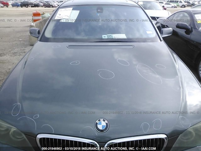 WBAHL83536DT00548 - 2006 BMW 750 I BLACK photo 10