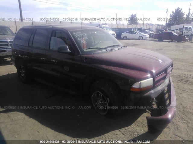 1D4HR38N33F550842 - 2003 DODGE DURANGO SPORT MAROON photo 1