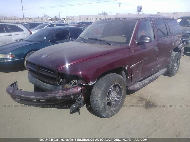 1D4HR38N33F550842 - 2003 DODGE DURANGO SPORT MAROON photo 6