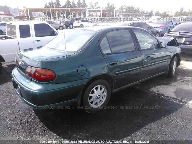 1G1NE52J3X6184375 - 1999 CHEVROLET MALIBU LS 绿色 照片 4
